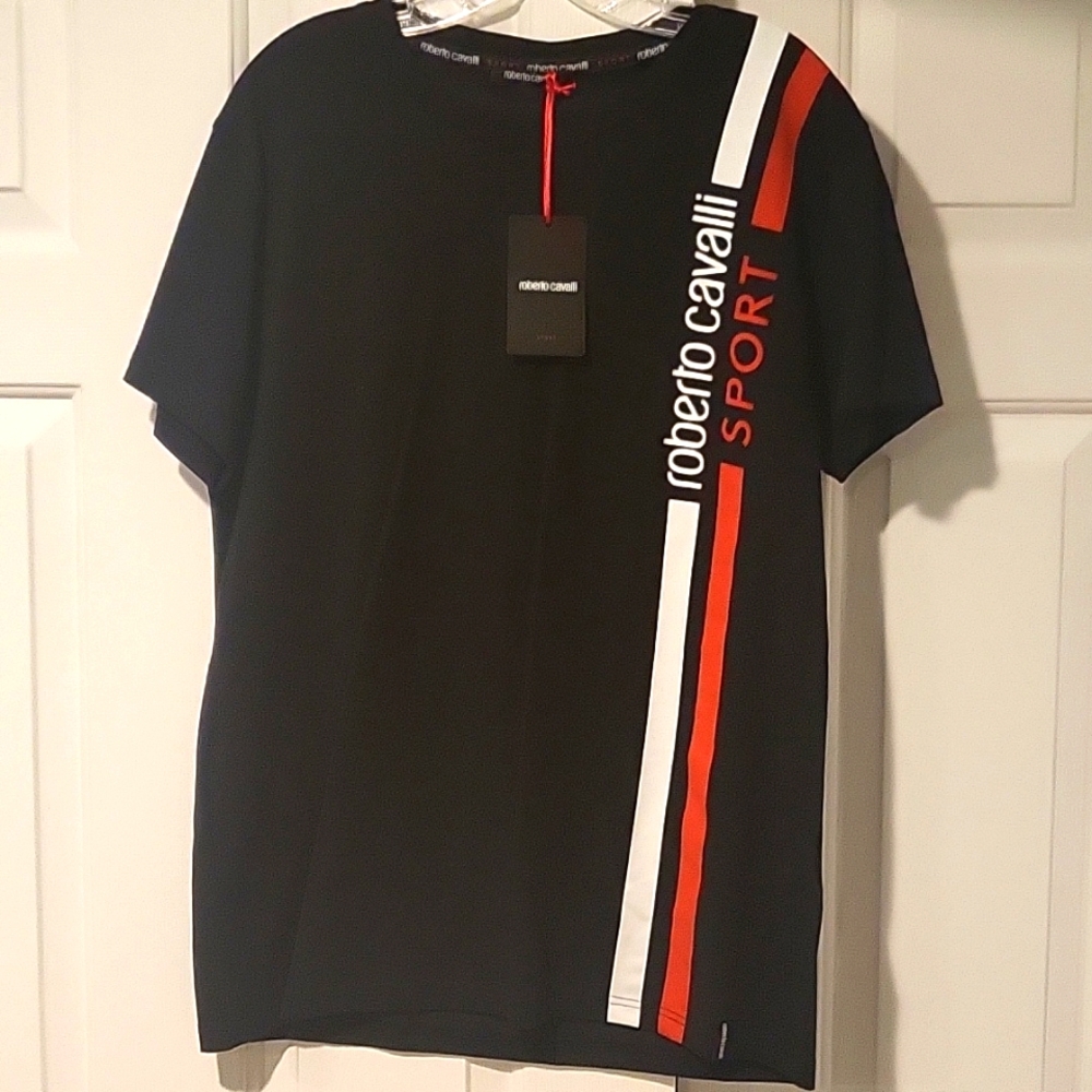 NWT Roberto Cavalli Mens T-shirt Size XL